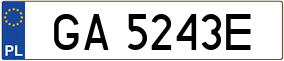 Trailer License Plate